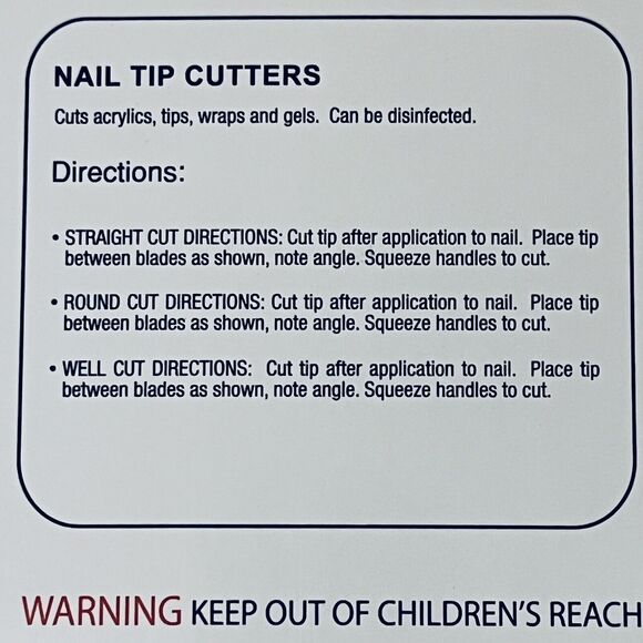 The Creme Shop Acrylic Nail Clippers Cutter Tip Trimmer Art Manicure Fake Nails - Picture 4 of 6